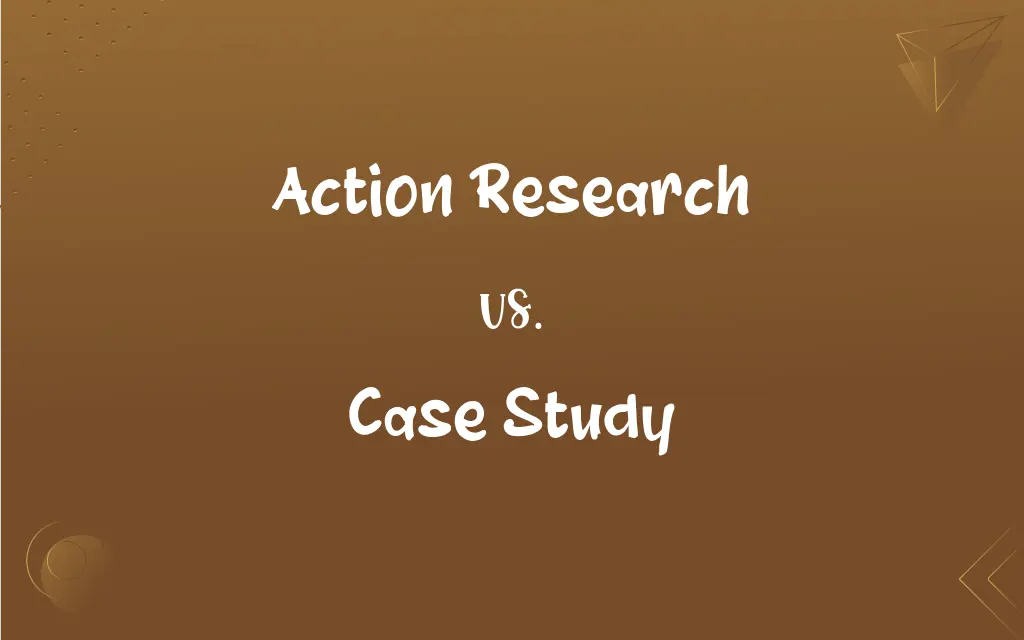 what is the difference between a case study and action research