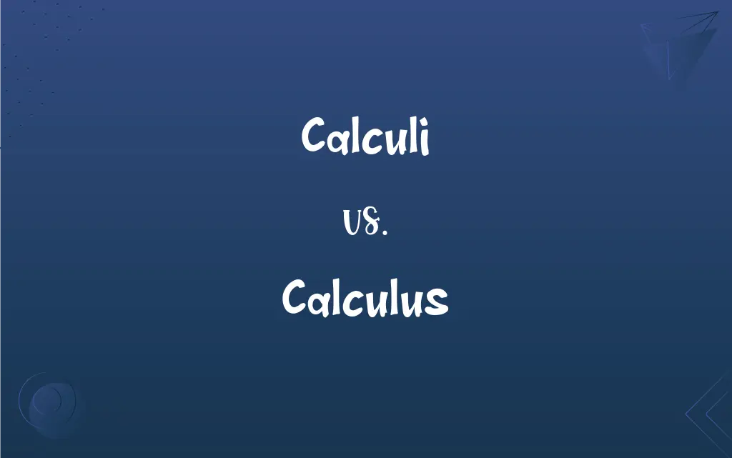 Calculi Vs Calculus What s The Difference 