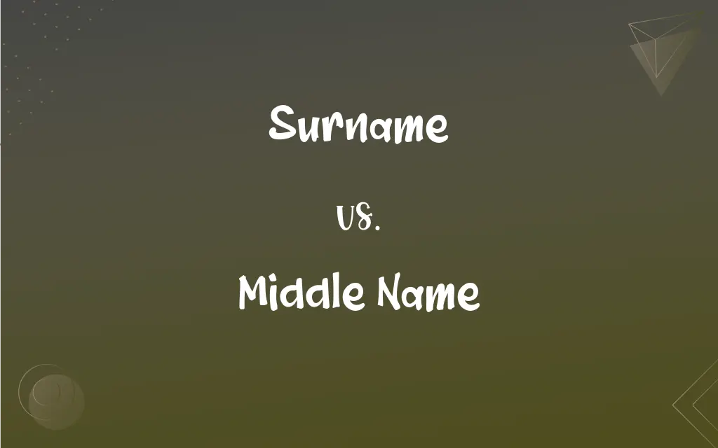  Surname Vs Middle Name What s The Difference 